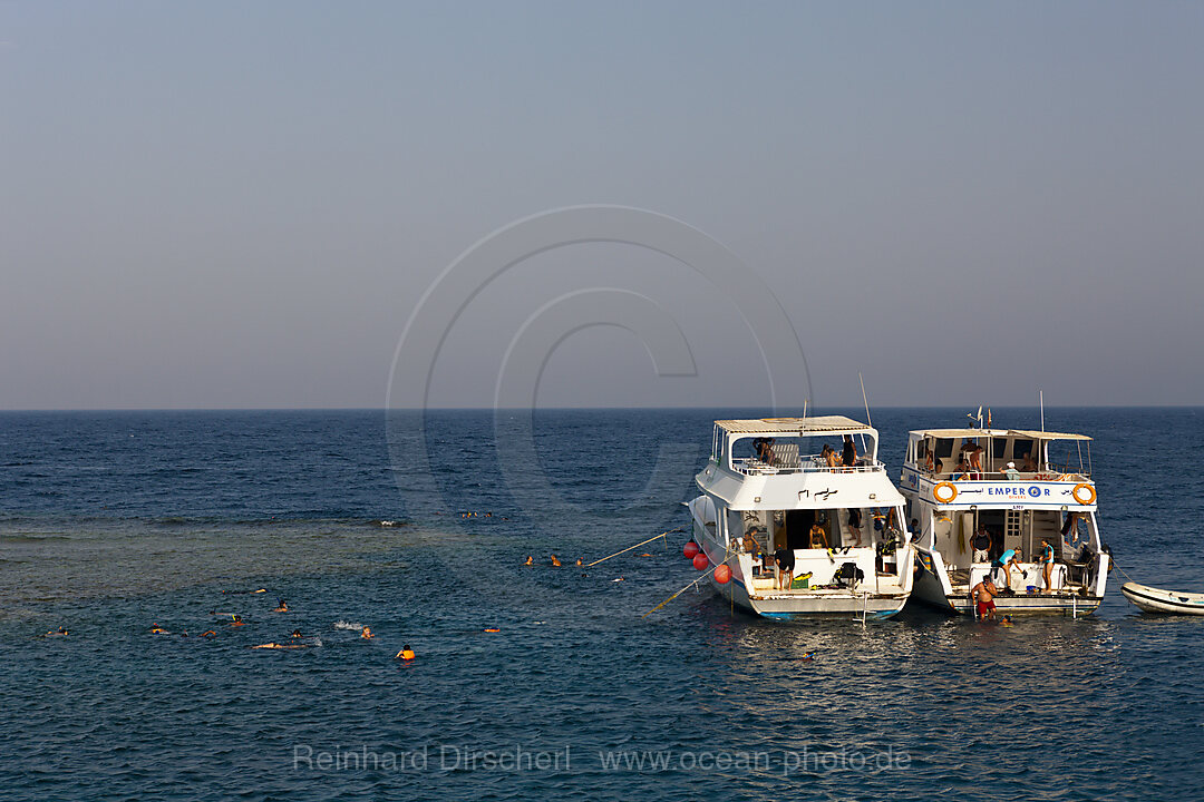 Tauchboote in Marsa Tahir Bucht, n/a, Rotes Meer, Aegypten