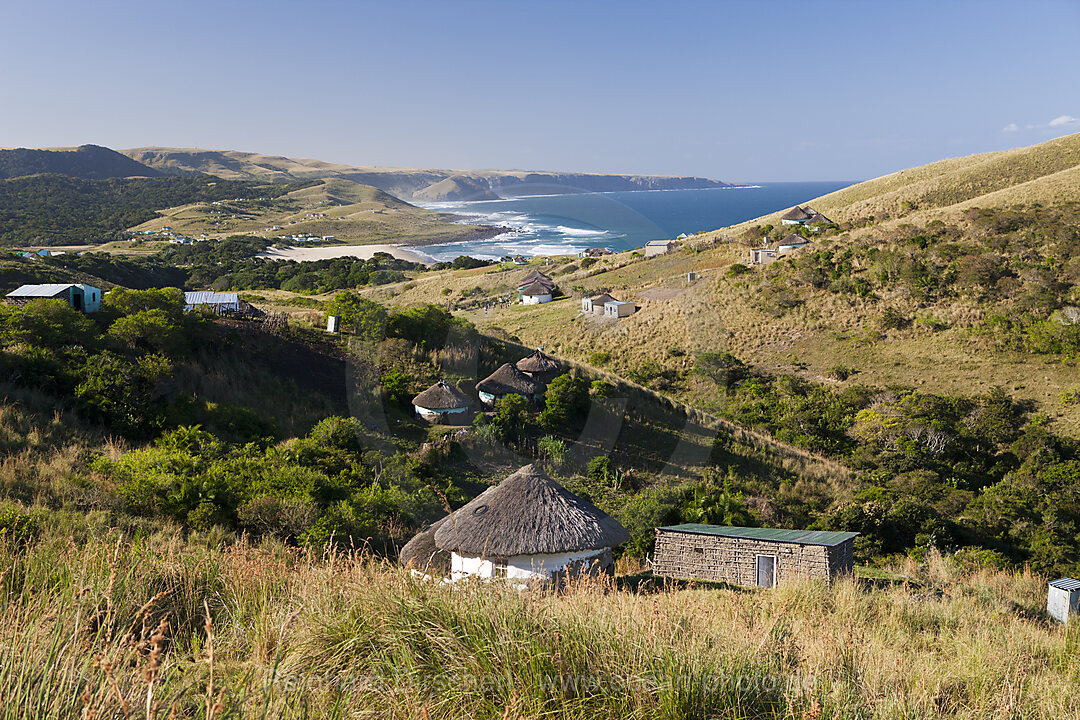 Xhosa Siedlung an der Wild Coast, n/a, Mbotyi, Ostkap, Suedafrika