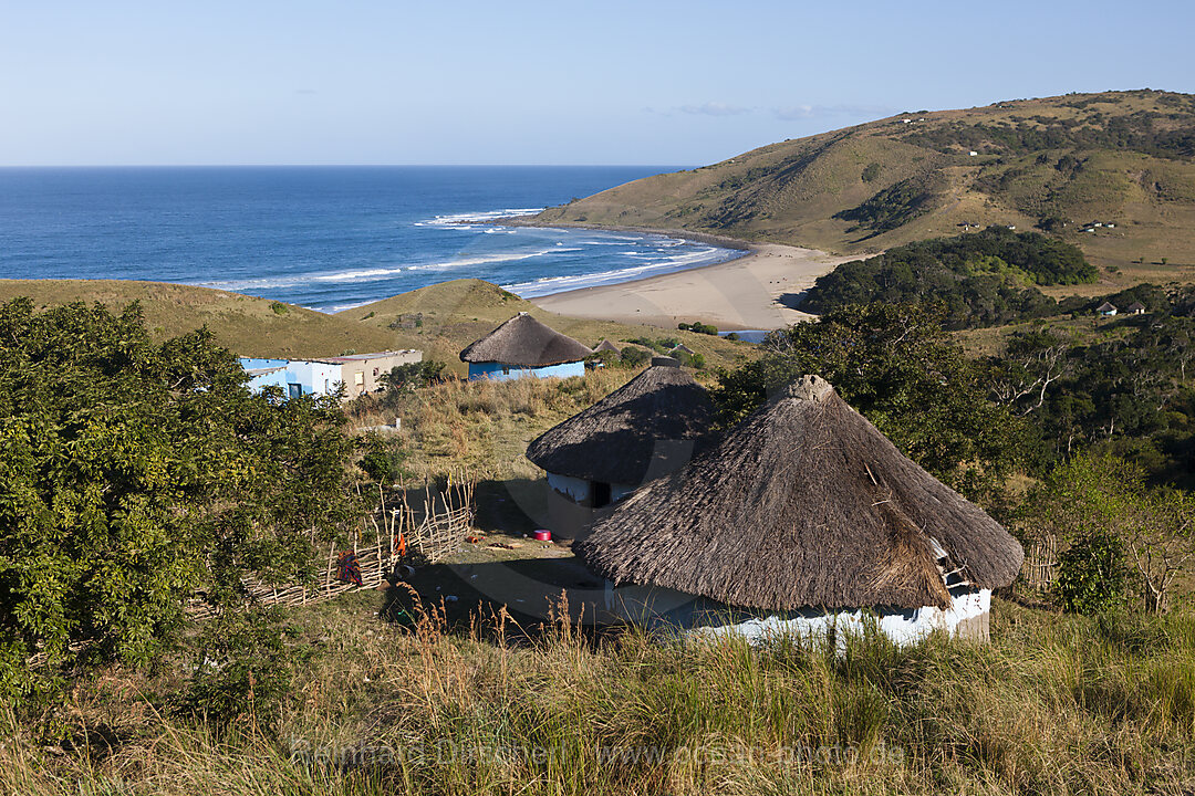 Xhosa Siedlung an der Wild Coast, n/a, Mbotyi, Ostkap, Suedafrika