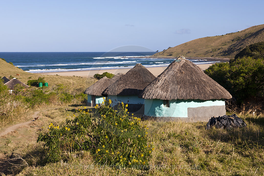 Xhosa Siedlung an der Wild Coast, n/a, Mbotyi, Ostkap, Suedafrika