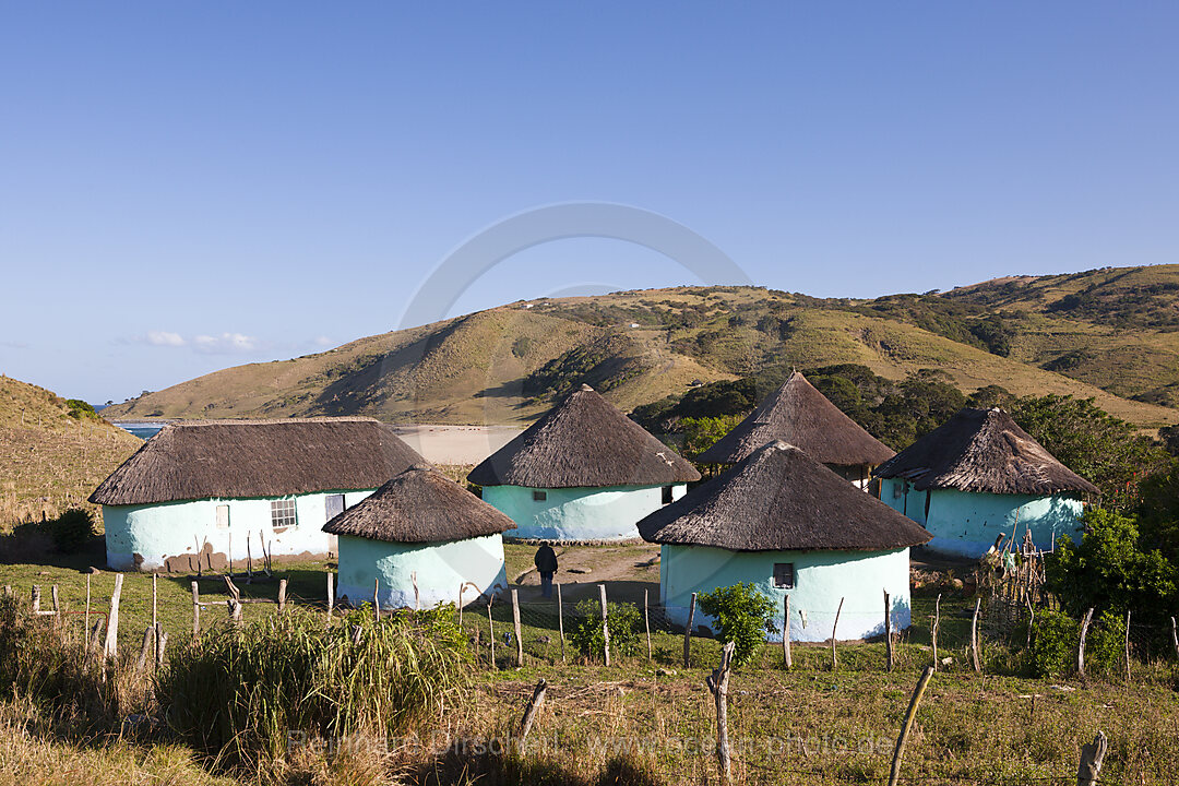 Xhosa Siedlung an der Wild Coast, n/a, Mbotyi, Ostkap, Suedafrika