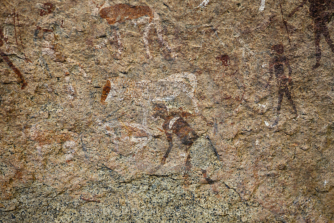Archaeologische Felszeichnung Weisse Dame
