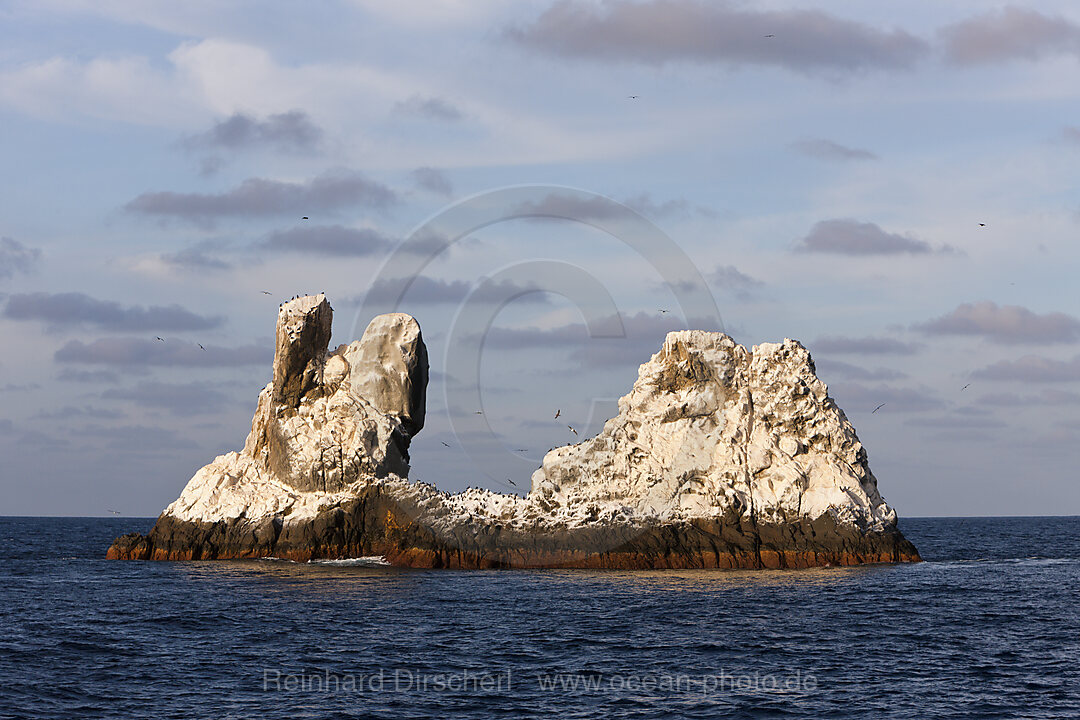 Rocks of Diving Site Roca Partida, n/a, Revillagigedo Islands, Mexico