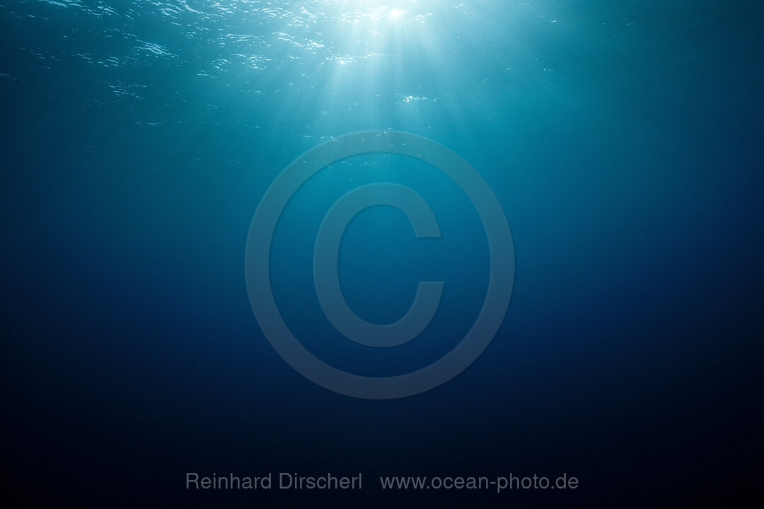 Sonnenstrahlen im Wasser