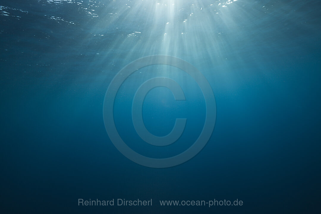 Sonnenstrahlen im Wasser