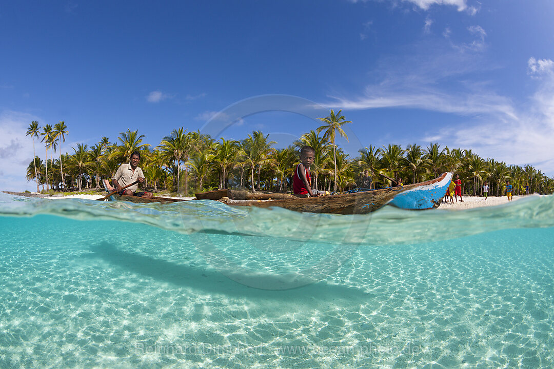 Fisherman in Dougout Canoe, n/a, Fadol, Kai Islands, Moluccas, Indonesia