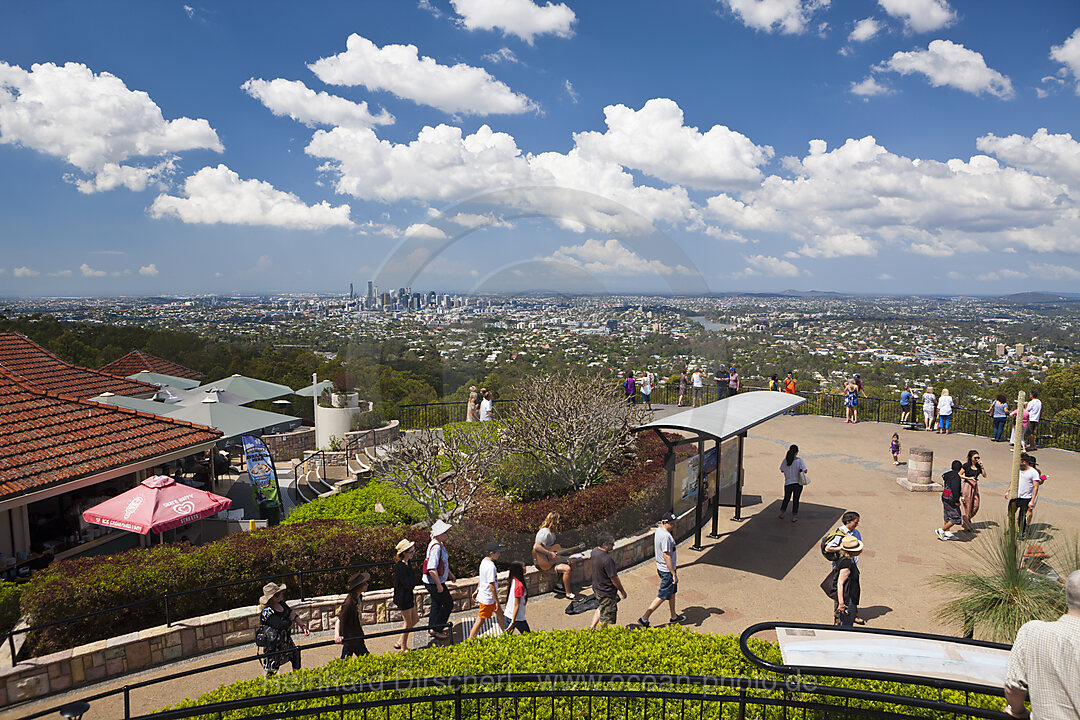 View of Mount Coot-tha Lookout over Brisbane, Brisbane, Australia