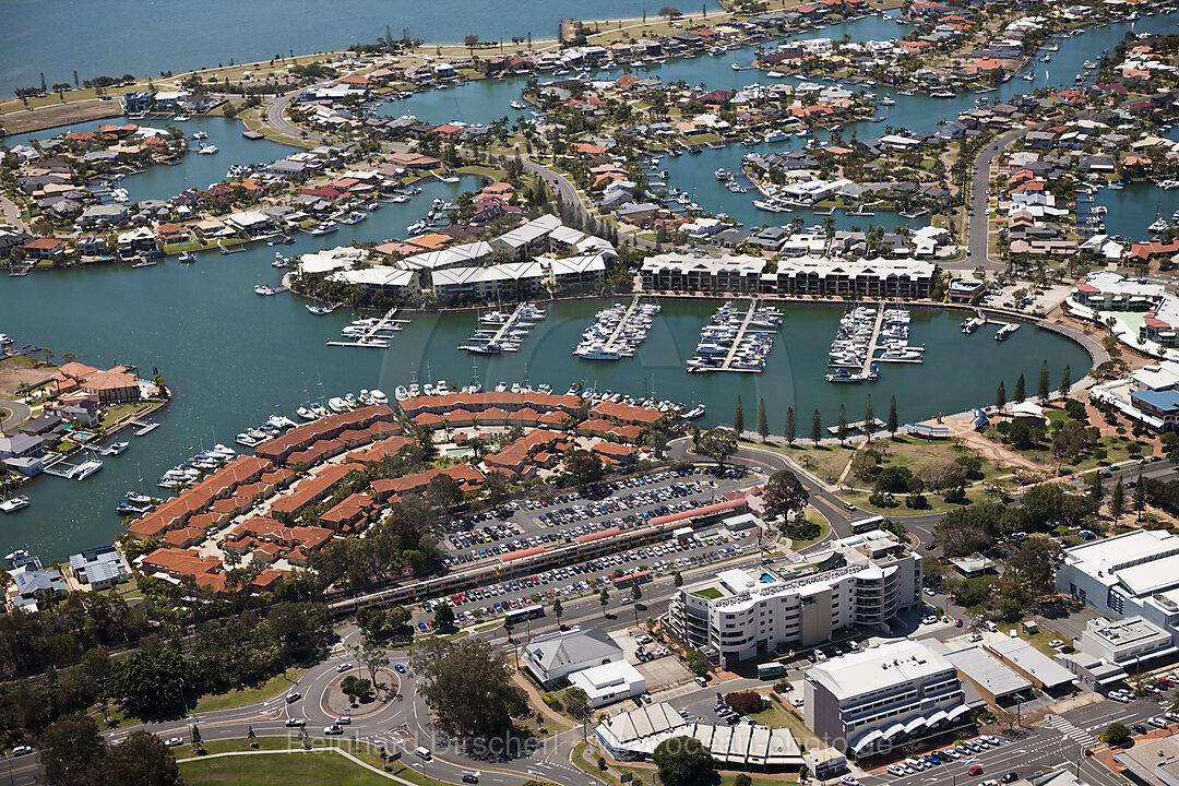 Luftaufnahme der Raby Bay, Cleveland, Brisbane, Australien