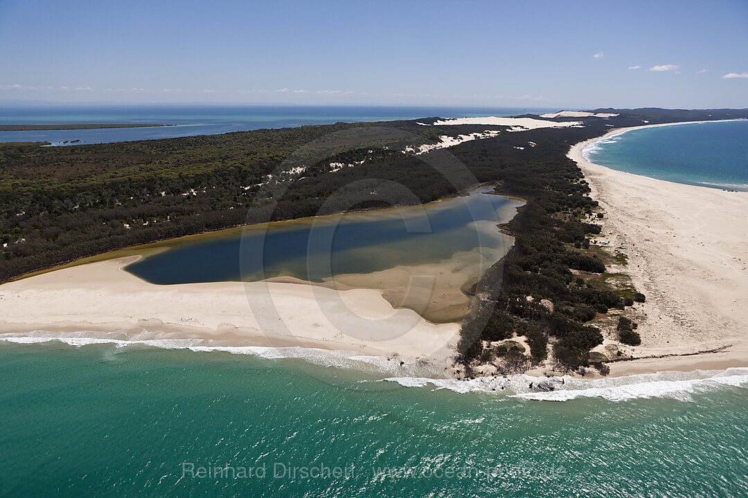 Aerial View of Moreton Island, Brisbane, Australia