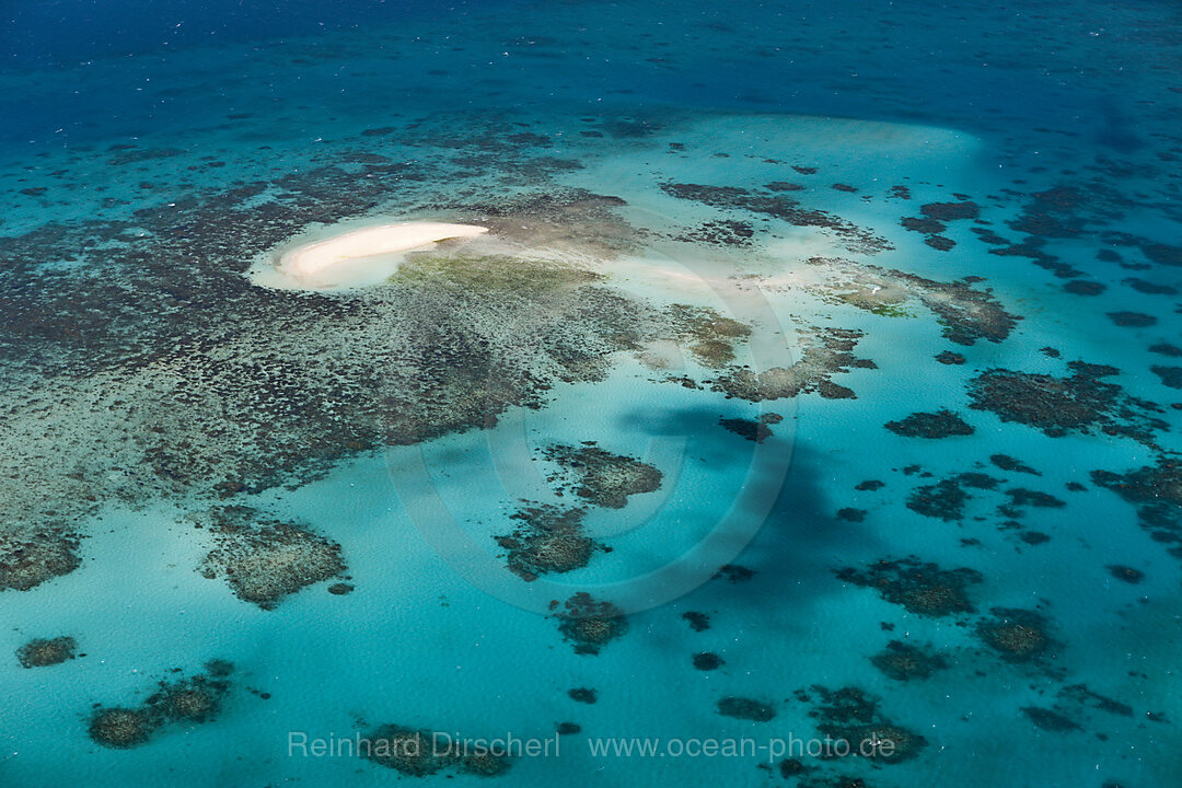 Aerial View of Great Barrier Reef, Queensland, Australia