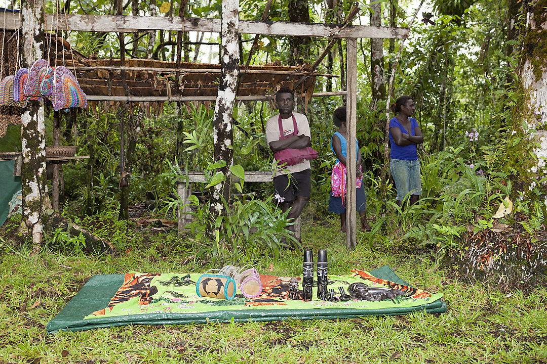 Telina Island Village Market, Marovo Lagoon, Solomon Islands