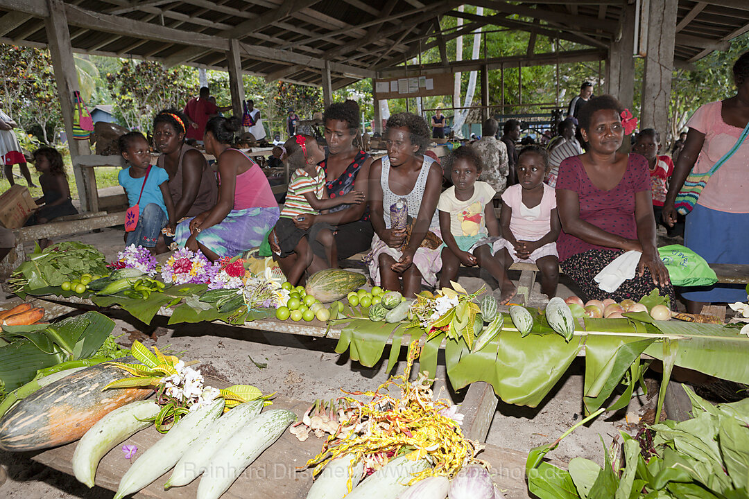 Telina Island Village Market, Marovo Lagoon, Solomon Islands