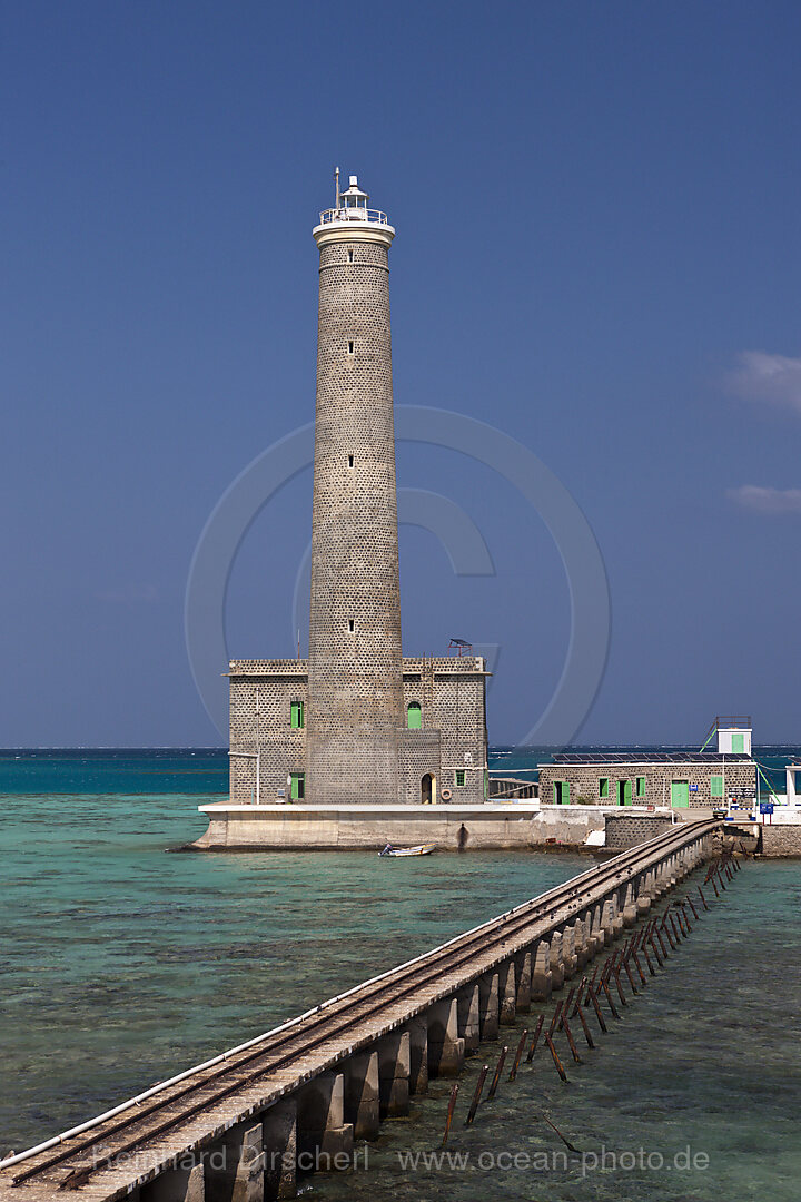 Leuchtturm von Sanganeb Reef, Rotes Meer, Sudan