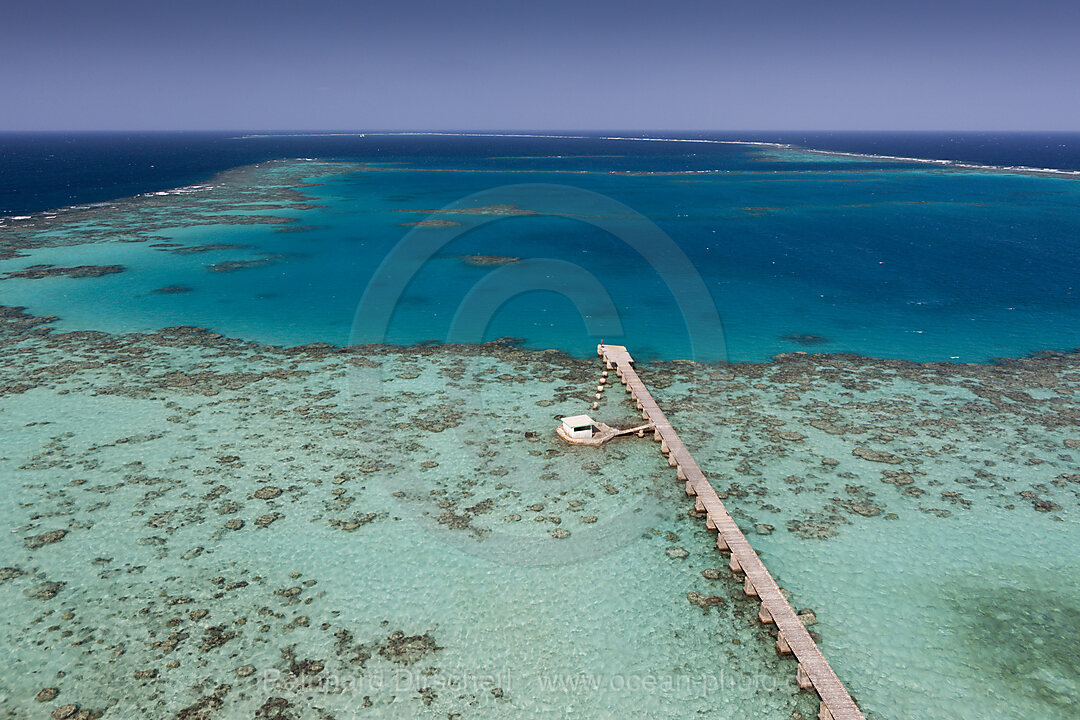 Blick vom Sanganeb Leuchtturm, Rotes Meer, Sudan