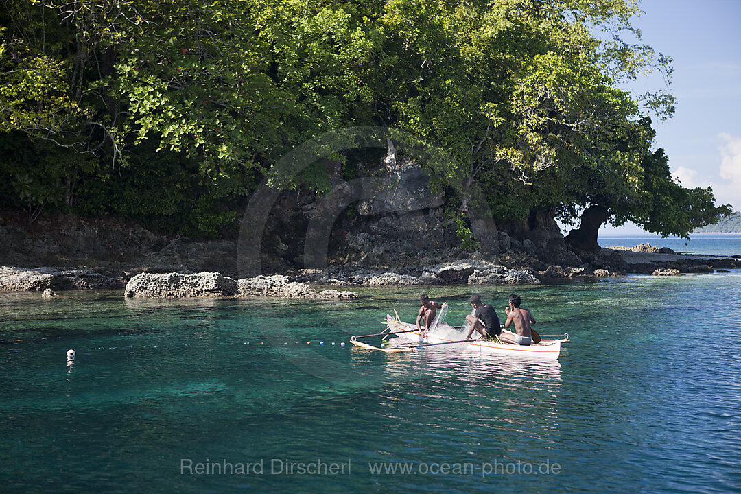 Fishermen pulling Net, Ambon, Moluccas, Indonesia