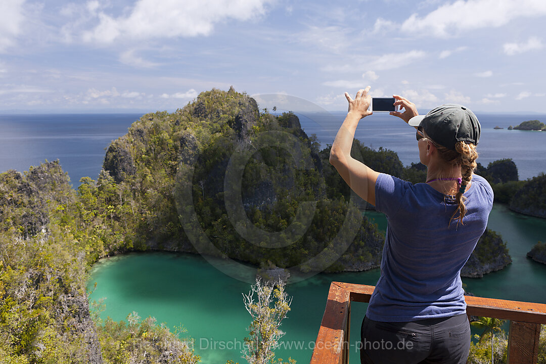 Viewpoint at Penemu Island, Fam Islands, Raja Ampat, West Papua, Indonesia