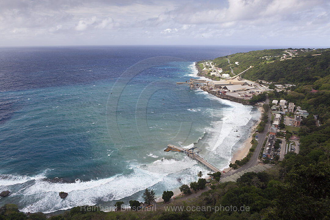 Blick auf Flying Fish Cove, Weihnachstinsel, Australien