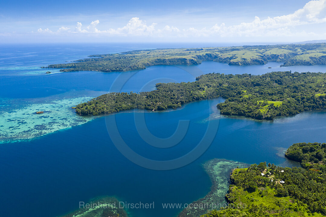 Fjordlandschaft von Cape Nelson, Tufi, Oro Provinz, Papua Neuguinea