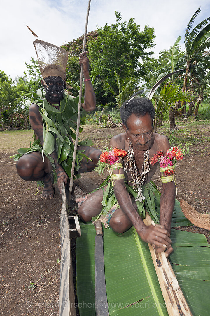 Demonstration of making fire, Tufi, Oro Province, Papua New Guinea