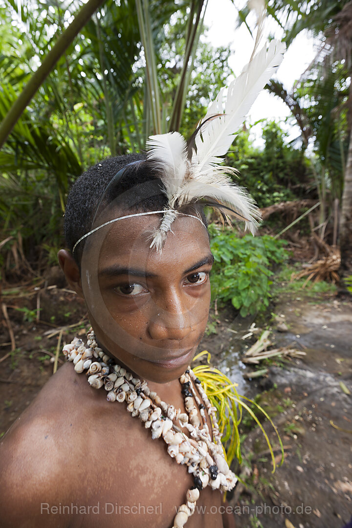 Junger Mann von Kofure, Tufi, Oro Provinz, Papua Neuguinea