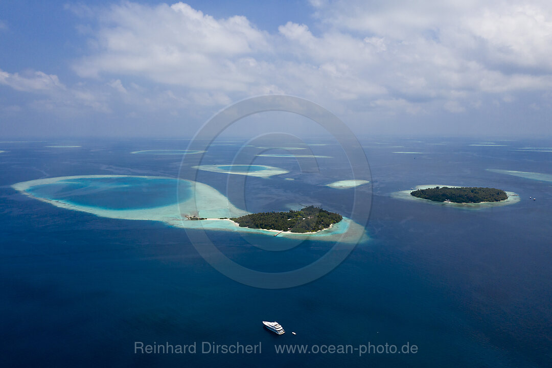 Ferieninsel Villivaru und Biyaadhoo, Sued Male Atoll, Indischer Ozean, Malediven