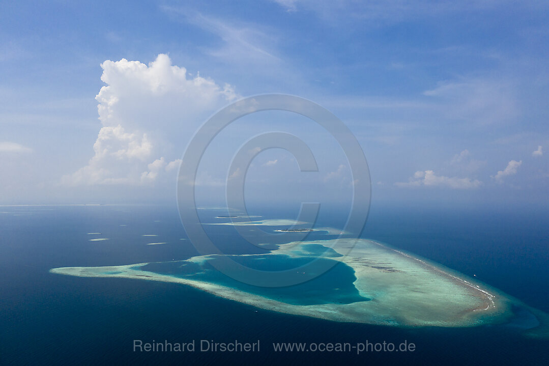 Luftaufnahme Sued Male Atoll, Sued Male Atoll, Indischer Ozean, Malediven