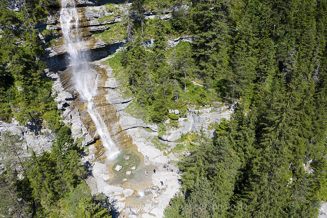 Wasserfall Haeselgehr an der Loisach, Ehrwald, Tirol, Oesterreich