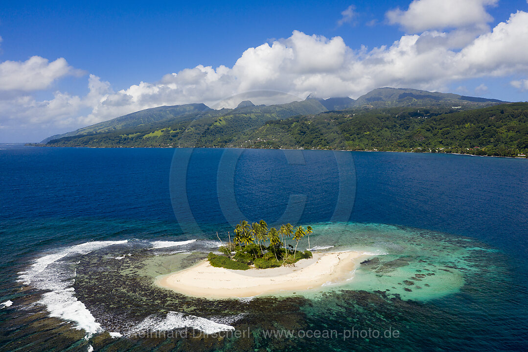 Insel bei Mitirapa, Tahiti, Franzoesisch-Polynesien