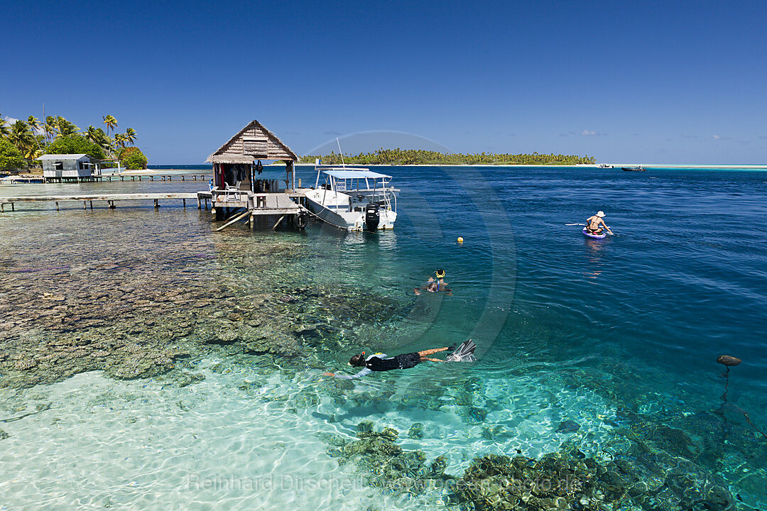 Lagoon of Tetamanu Village, Fakarava, Tuamotu Archipel, French Polynesia