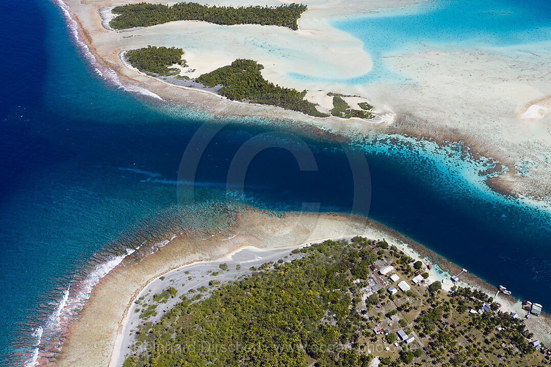 Tetamanu Pass of Fakarava Atoll, Tuamotu Archipel, French Polynesia