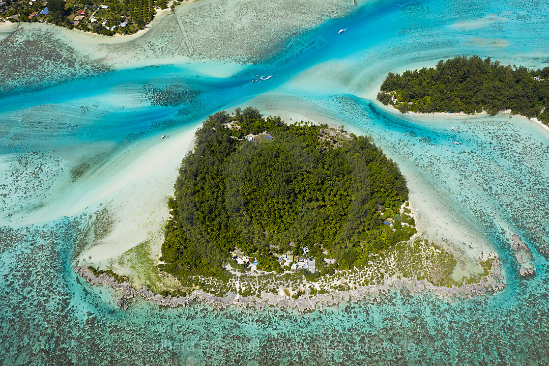 Lagunen im Nordwesten von Moorea, Moorea, Franzoesisch Polynesien