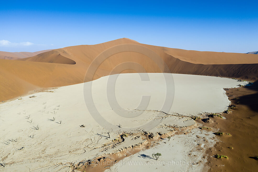 Luftaufnahme des Deadvlei, Namib Naukluft Park, Namibia