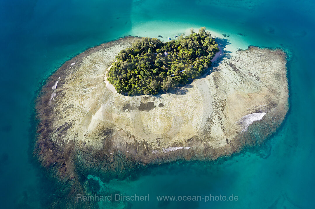 Aerial View of Lissenung Island, New Ireland, Papua New Guinea