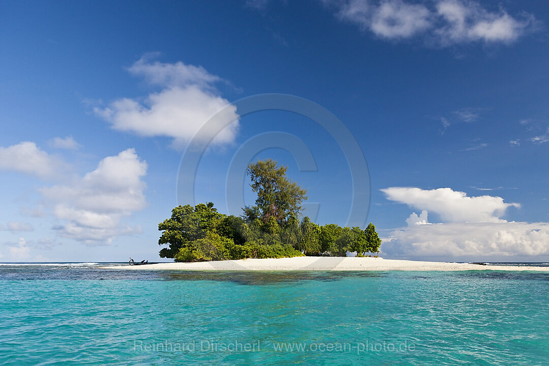 Blick auf die Inseln der Balgai Bay, New Ireland, Papua Neuguinea