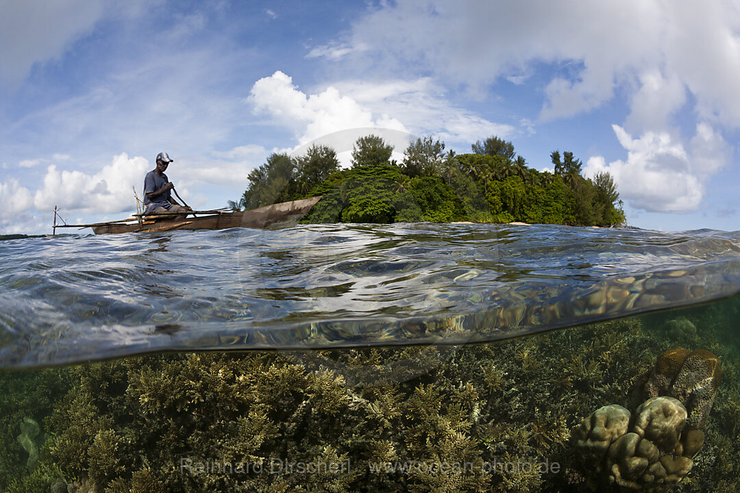 Coral Reef at Sunset, New Ireland, Papua New Guinea