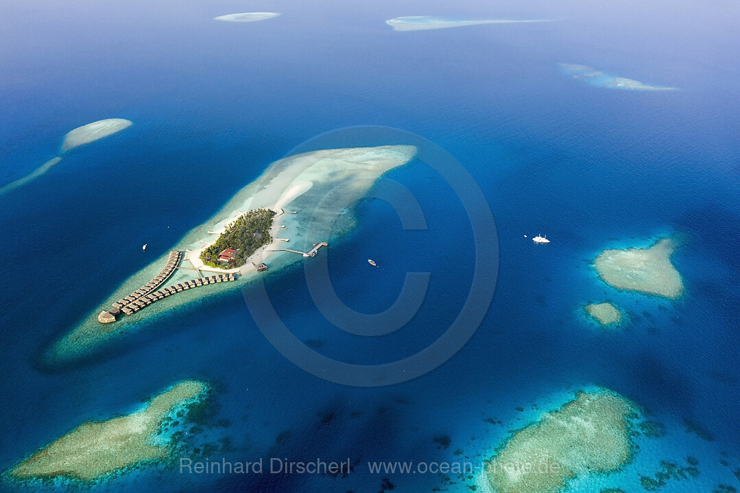 Ferieninsel Dhiggiri, Felidhu Atoll, Indischer Ozean, Malediven