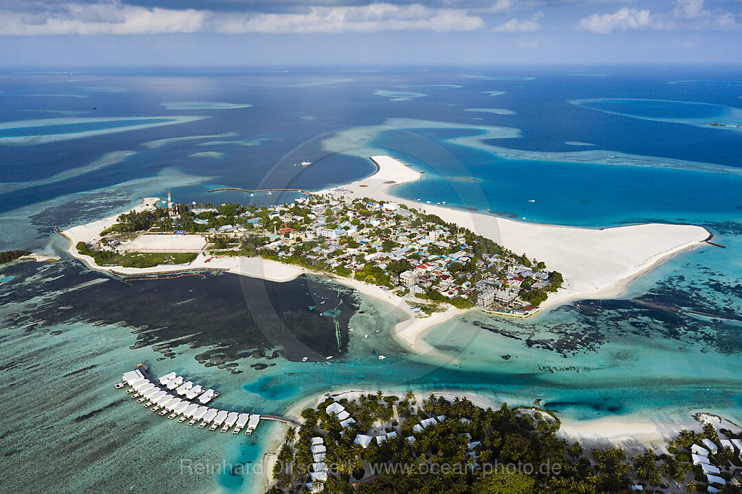 Einheimischeninsel Guraidhoo, Sued Male Atoll, Indischer Ozean, Malediven