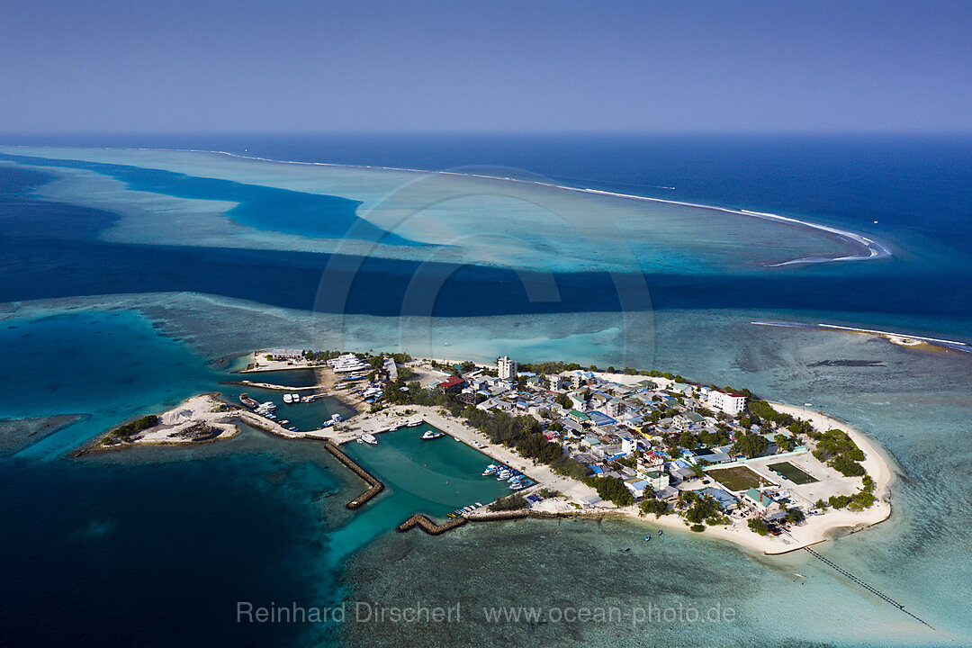 Einheimischeninsel Gulhi, Sued Male Atoll, Indischer Ozean, Malediven