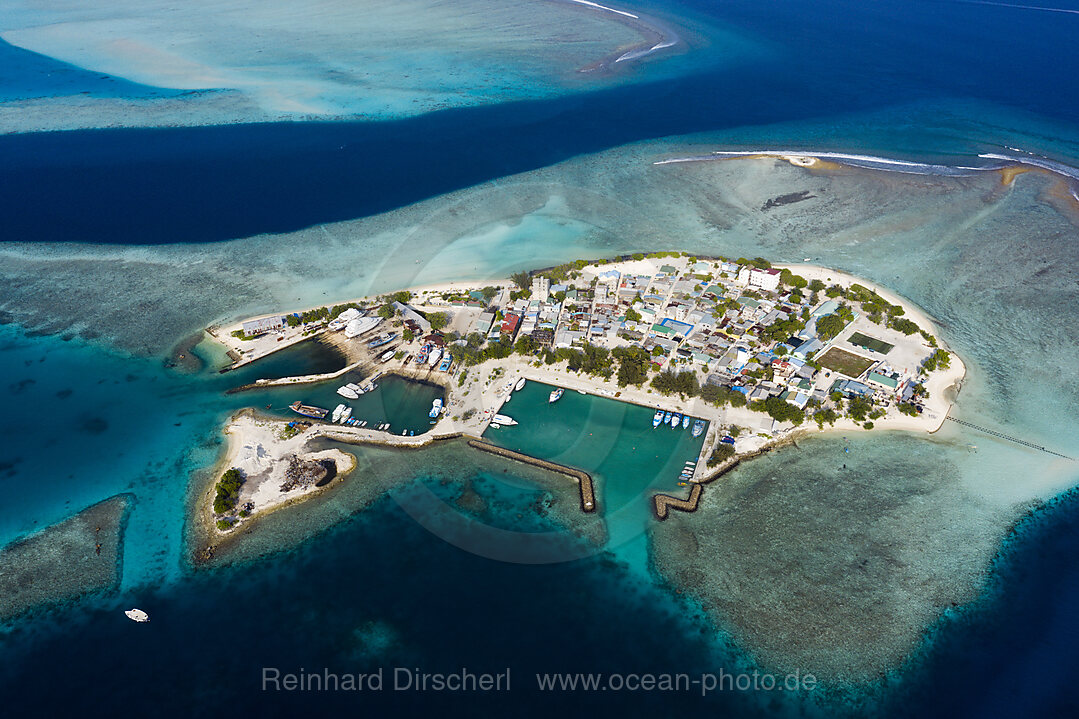 Einheimischeninsel Gulhi, Sued Male Atoll, Indischer Ozean, Malediven