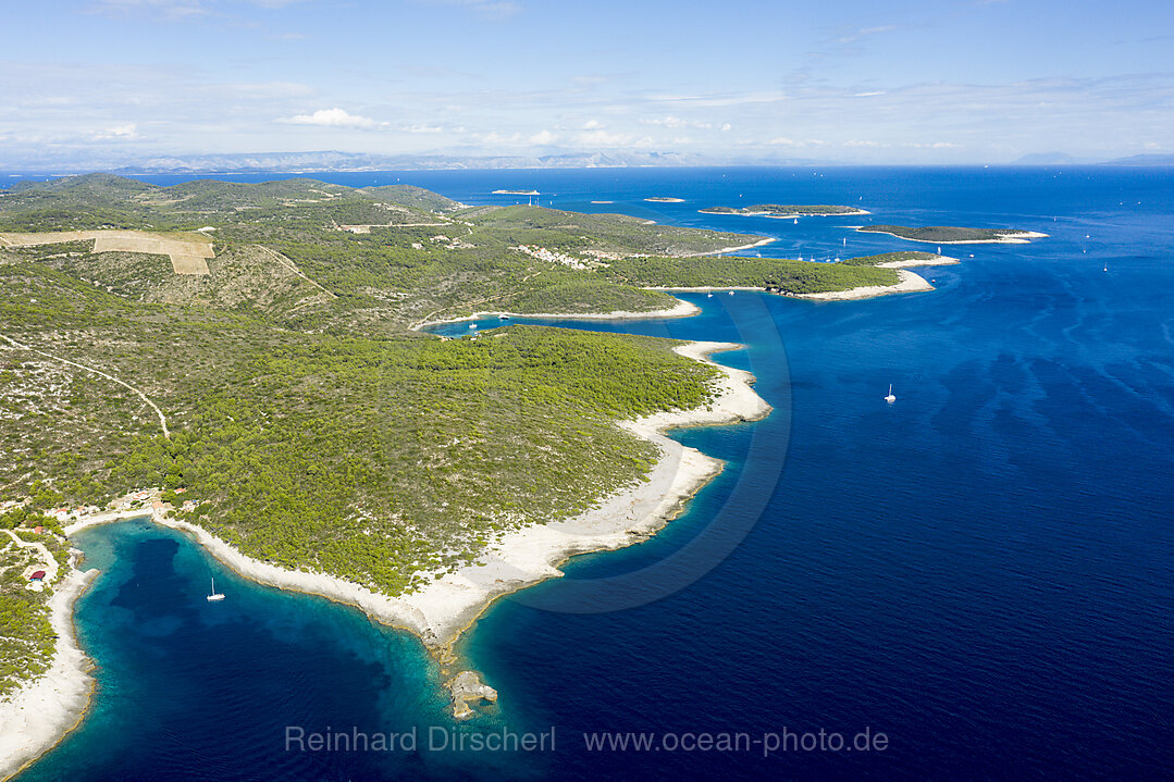 Suedkueste der Insel Vis, Mittelmeer, Kroatien