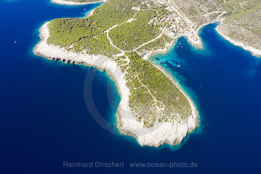 Rukavac an der Suedkueste von Vis, Mittelmeer, Kroatien