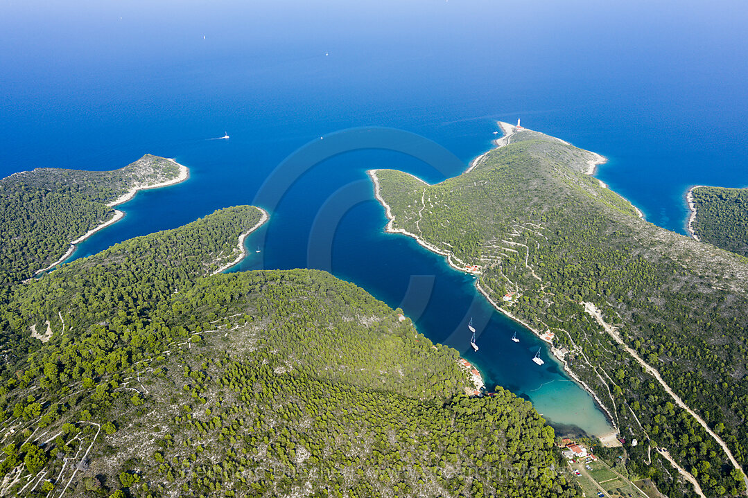 Suedkueste der Insel Vis, Mittelmeer, Kroatien