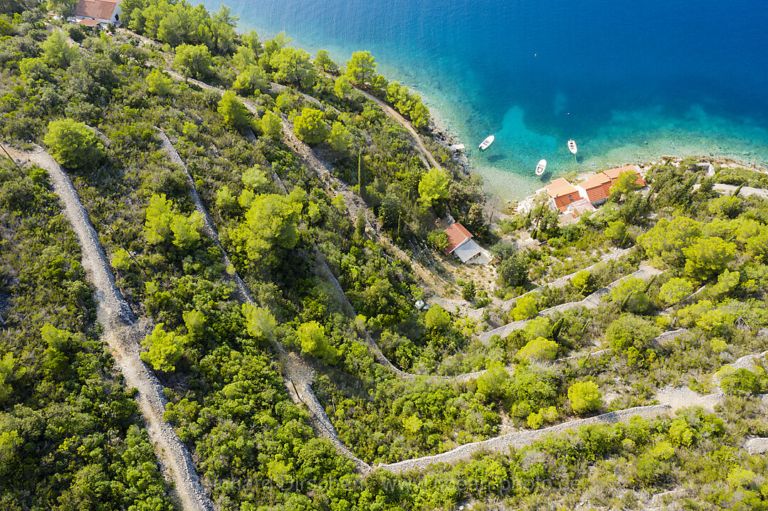 Suedkueste der Insel Vis, Mittelmeer, Kroatien