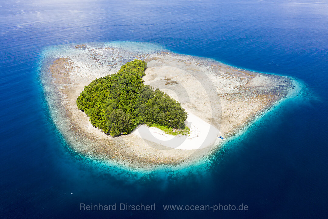 Tropical island at Dampier Strait, Raja Ampat, West Papua, Indonesia