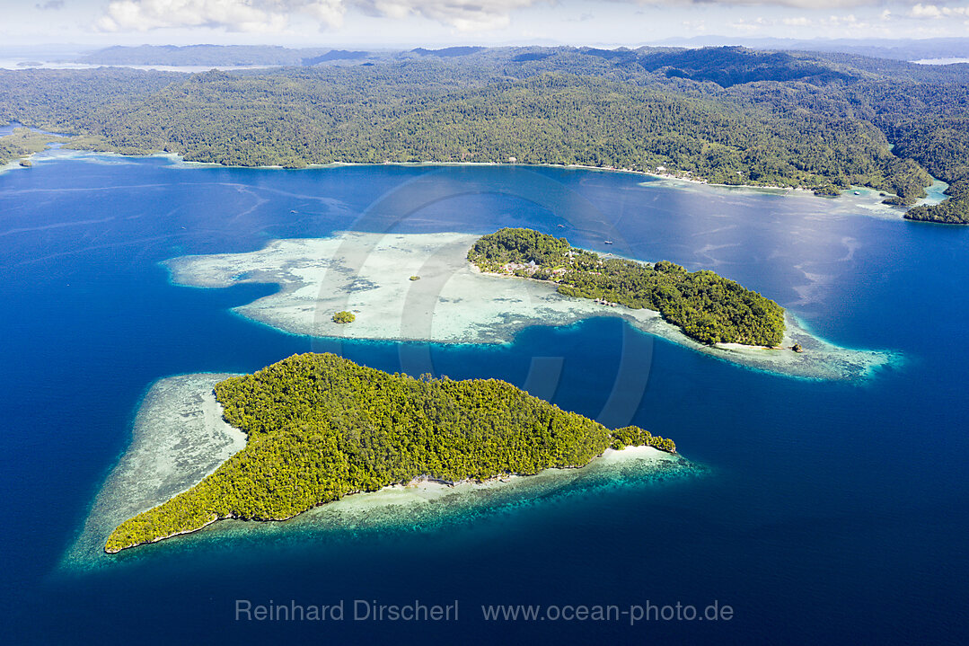 Tropical islands near Waigeo, Raja Ampat, West Papua, Indonesia