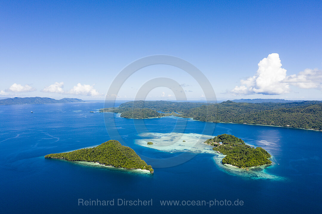 Tropical islands near Waigeo, Raja Ampat, West Papua, Indonesia