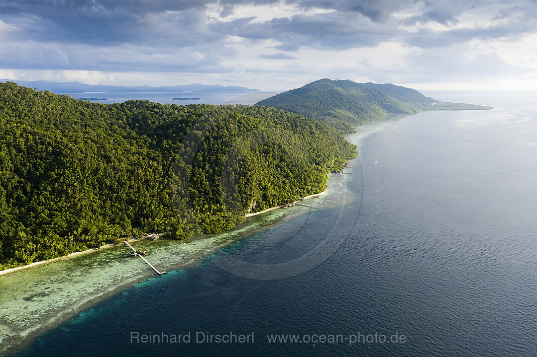 Luftaufnahme Insel Mansuar, Raja Ampat, West Papua, Indonesien