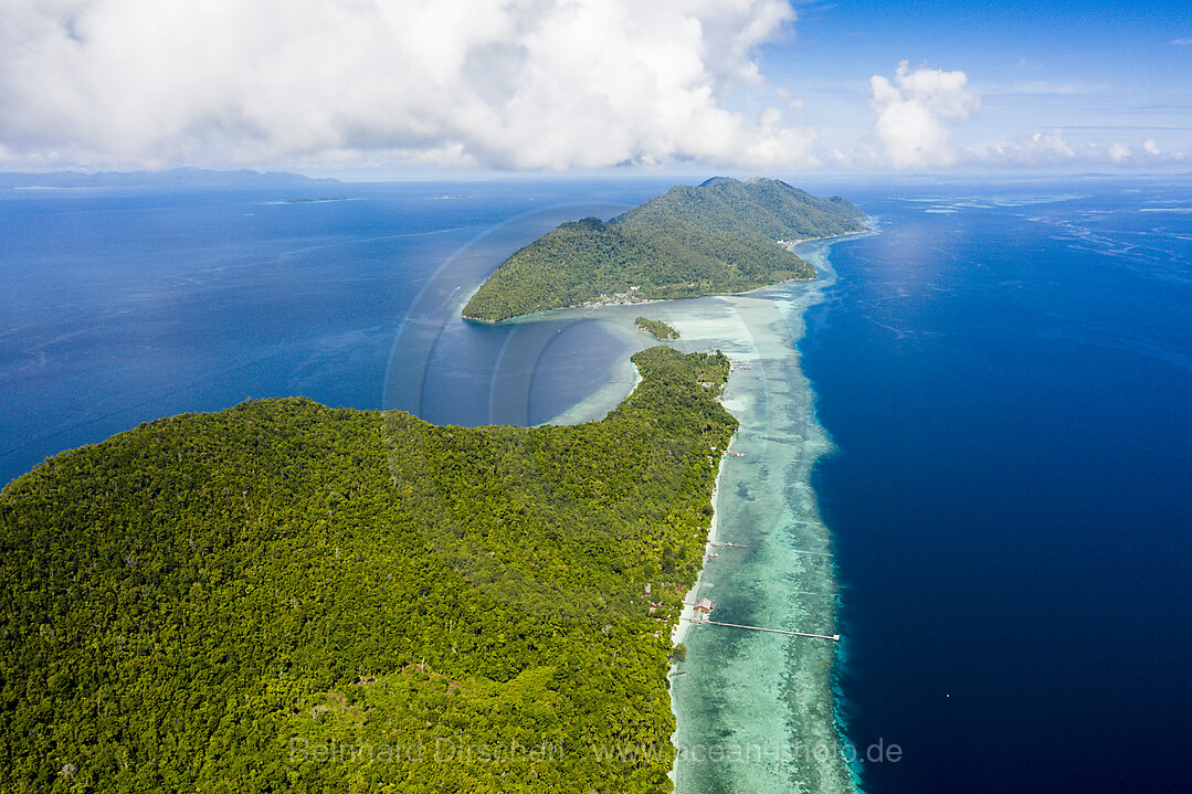 Luftaufnahme Mansuar und Kri, Raja Ampat, West Papua, Indonesien