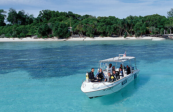 Tauchboot der Insel Lankayan