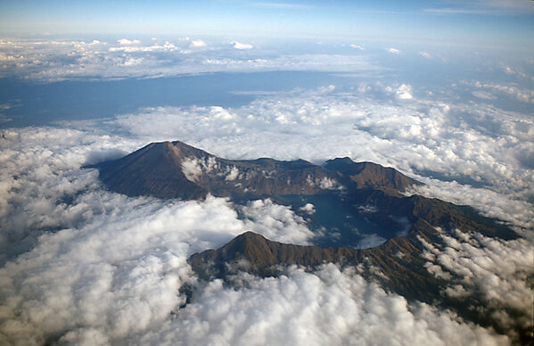 Rinjani Vulkan, Luftaufnahme